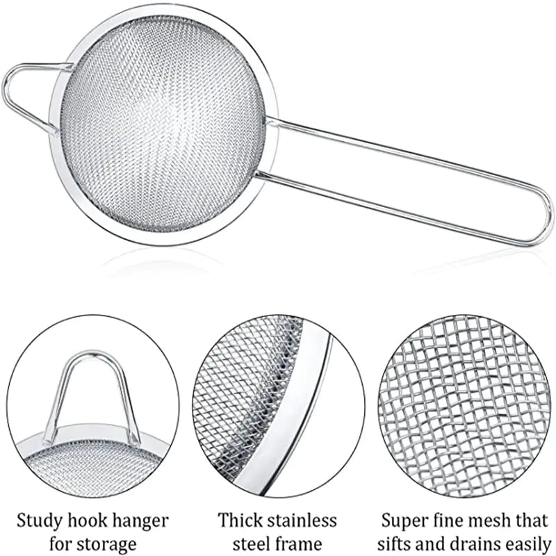 Stainless Steel Cone Strainers for Cocktails and Food