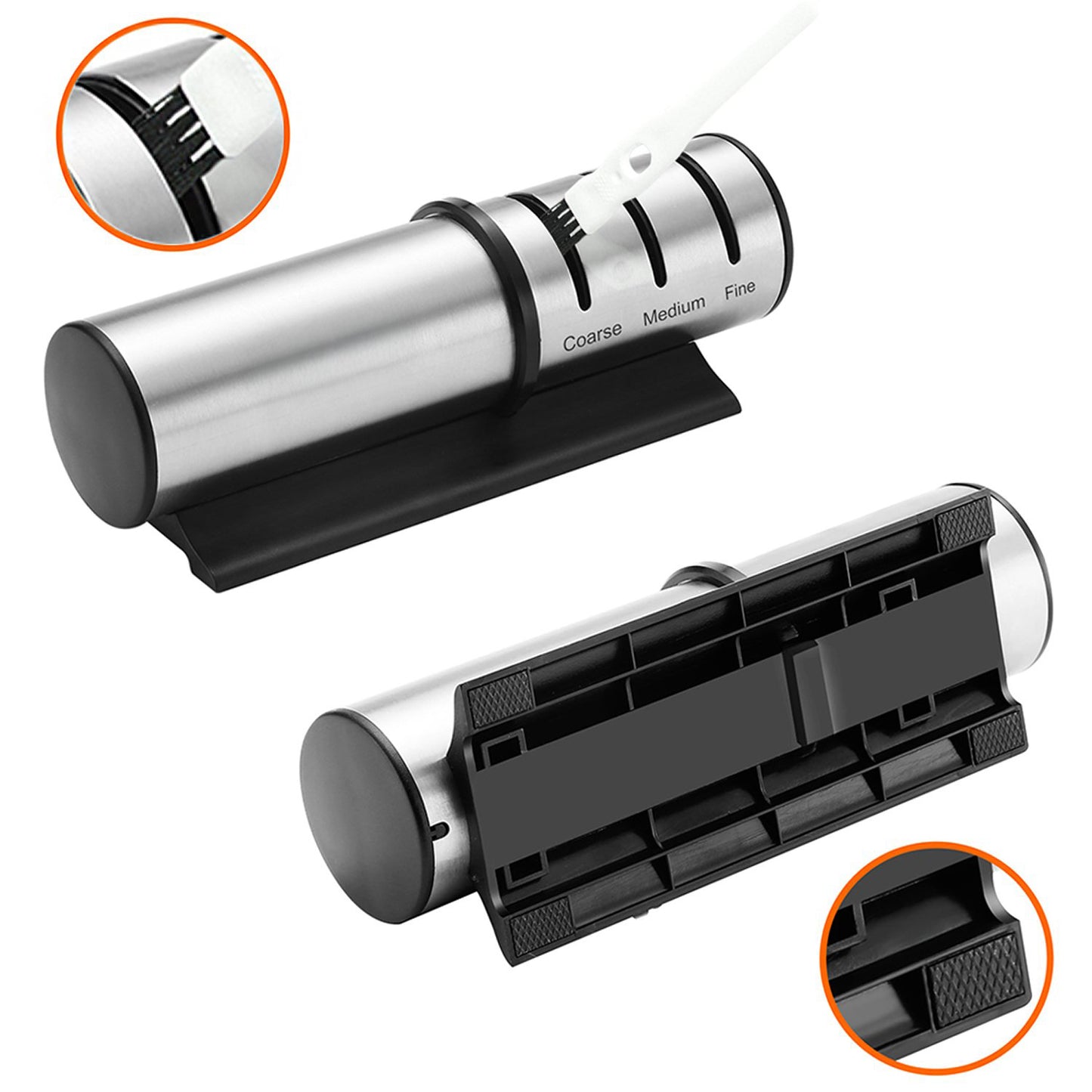 Three-Stage Sharpener for Handheld Kitchen Cleaver