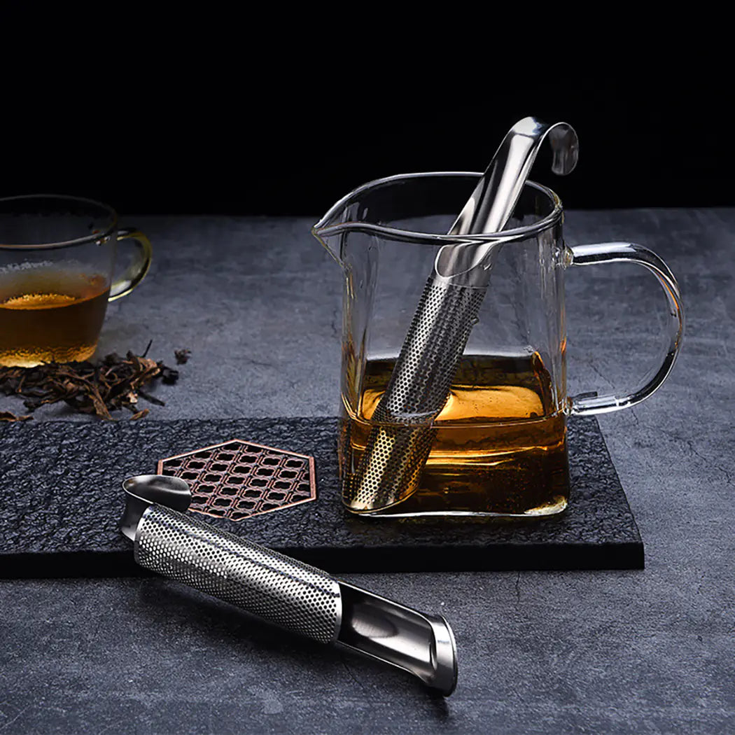 Stainless Steel Tea Infuser Set with Strainer and Bags