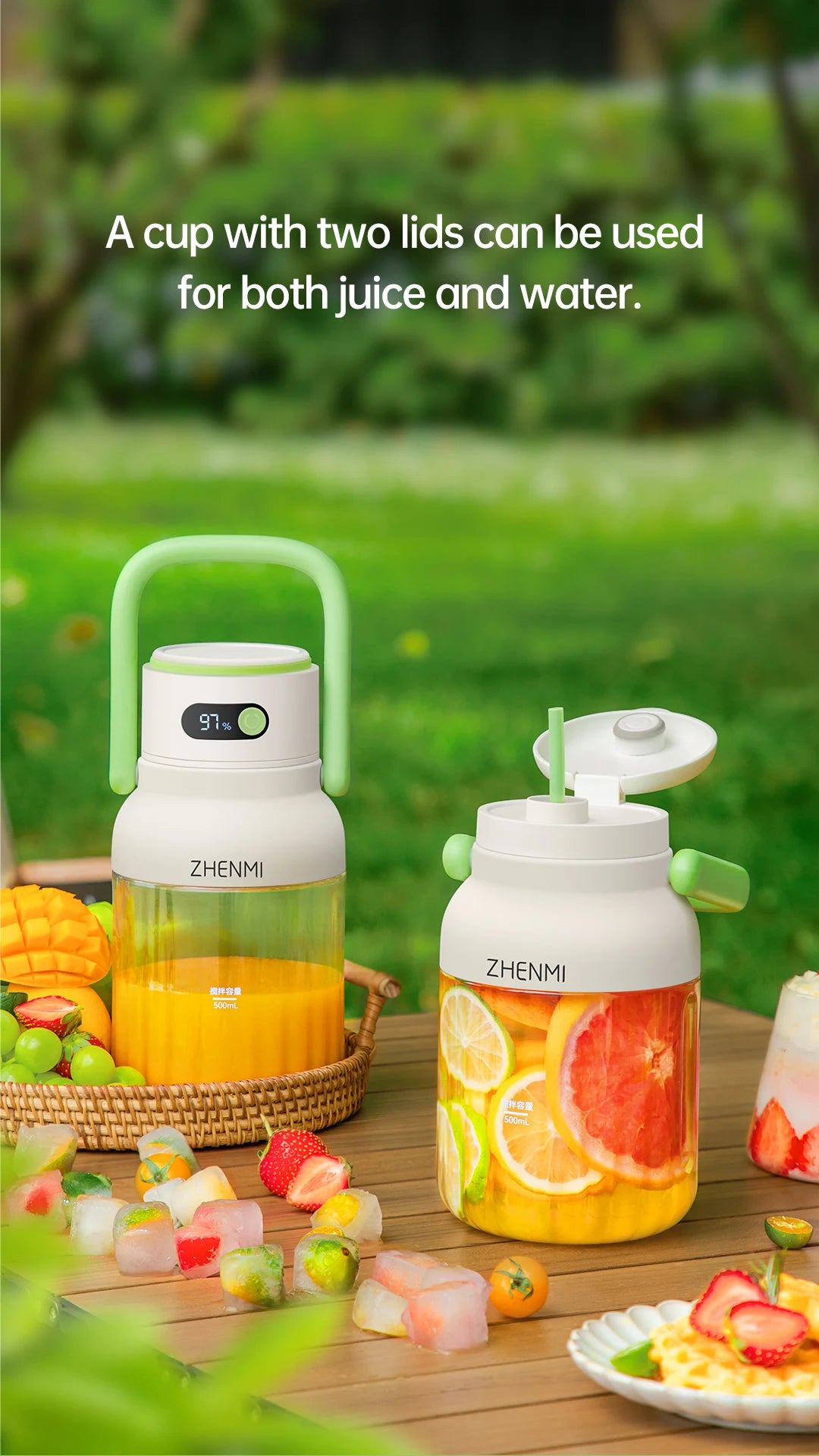 Rechargeable Juice Blender for Fruits & Vegetables