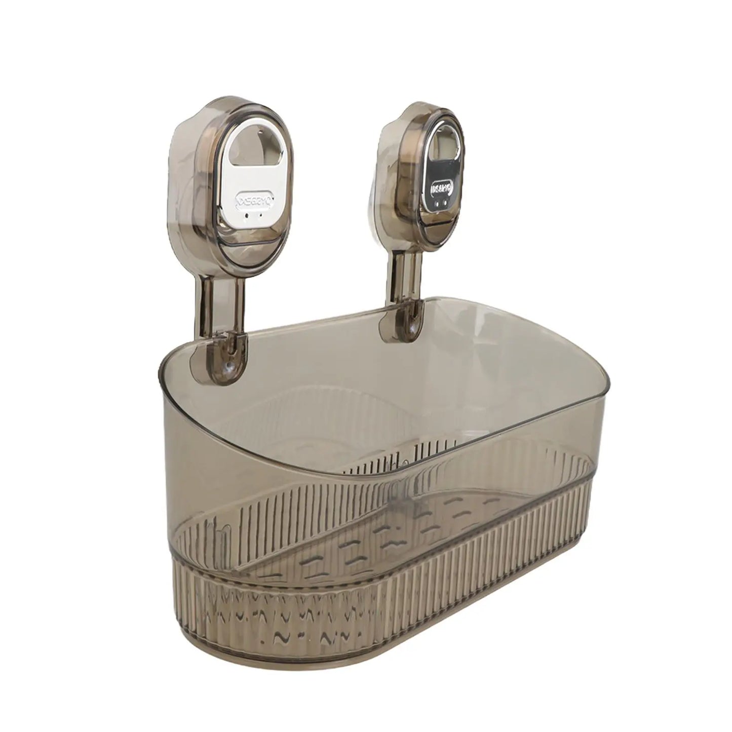 Premium Suction Cup Shower Shelf – Wall Mounted Bathroom Organizer with Drainage & Strong Hold