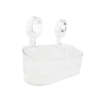 Premium Suction Cup Shower Shelf – Wall Mounted Bathroom Organizer with Drainage & Strong Hold