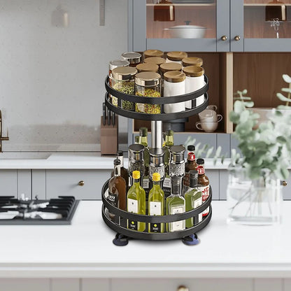 360° Rotating Spice Rack Organizer