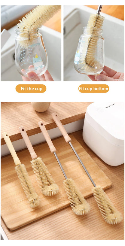 Professional Bottle Cleaning Brush with Wooden Handle.