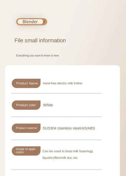 Coffee & Milk Frother