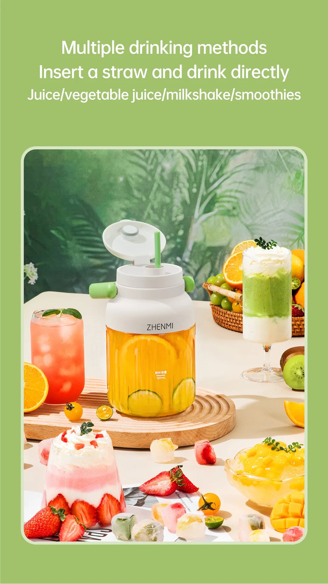 Rechargeable Juice Blender for Fruits & Vegetables