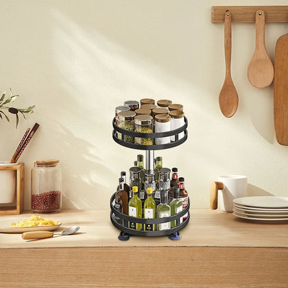 360° Rotating Spice Rack Organizer