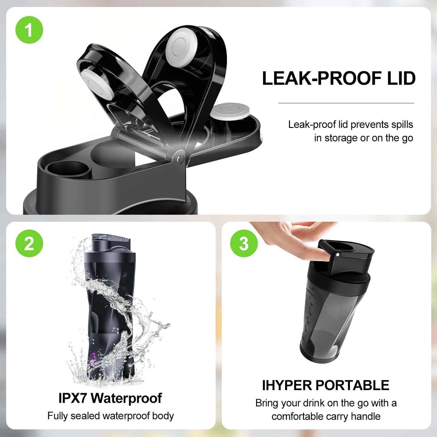 700ML Portable USB Smoothie Blender – Travel & Gym Juicer