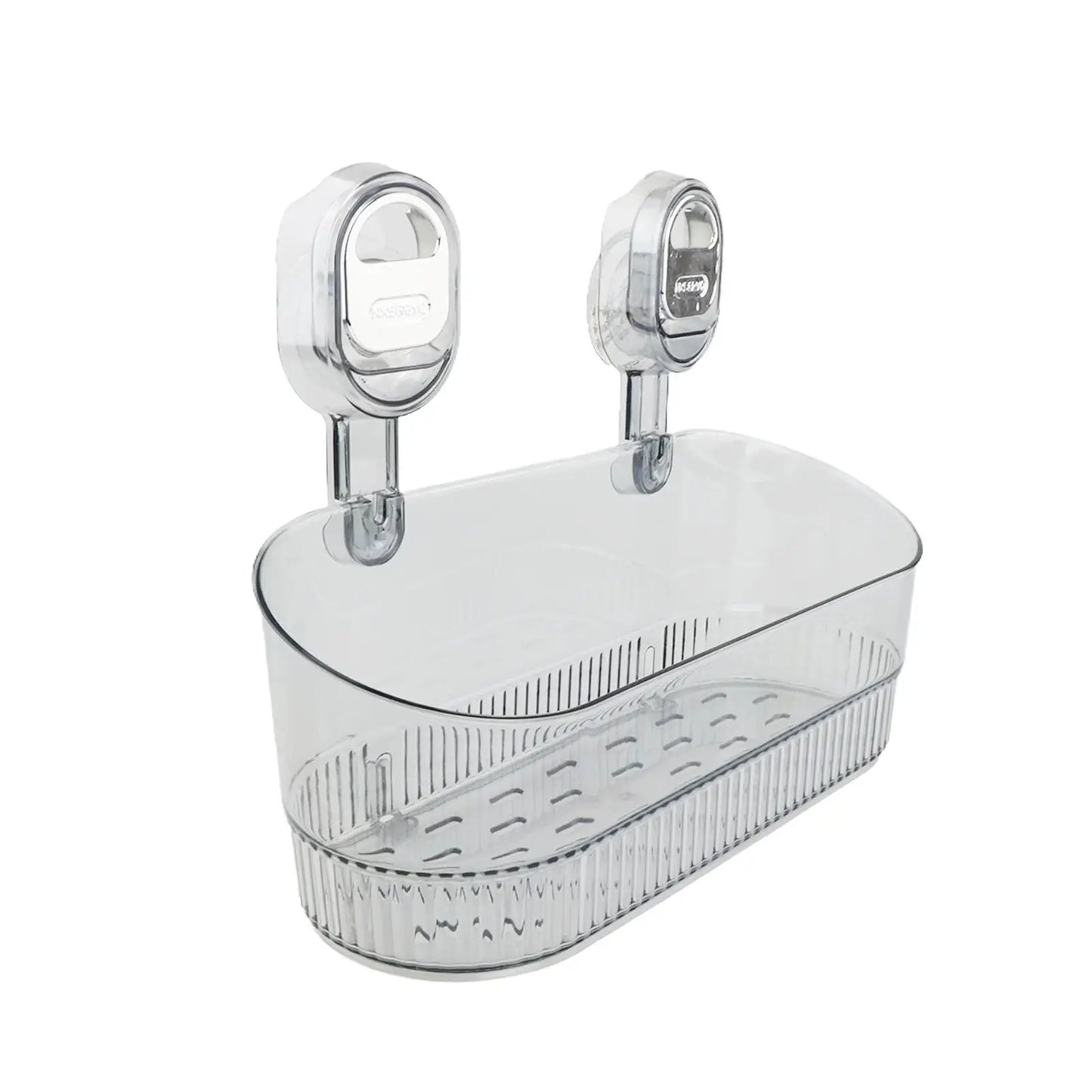 Premium Suction Cup Shower Shelf – Wall Mounted Bathroom Organizer with Drainage & Strong Hold