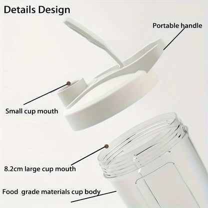 Portable self stirring protein shaker bottle.