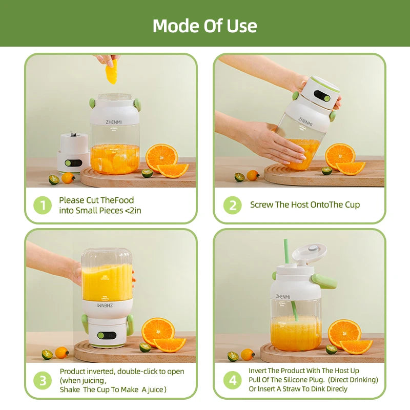 Rechargeable Juice Blender for Fruits & Vegetables