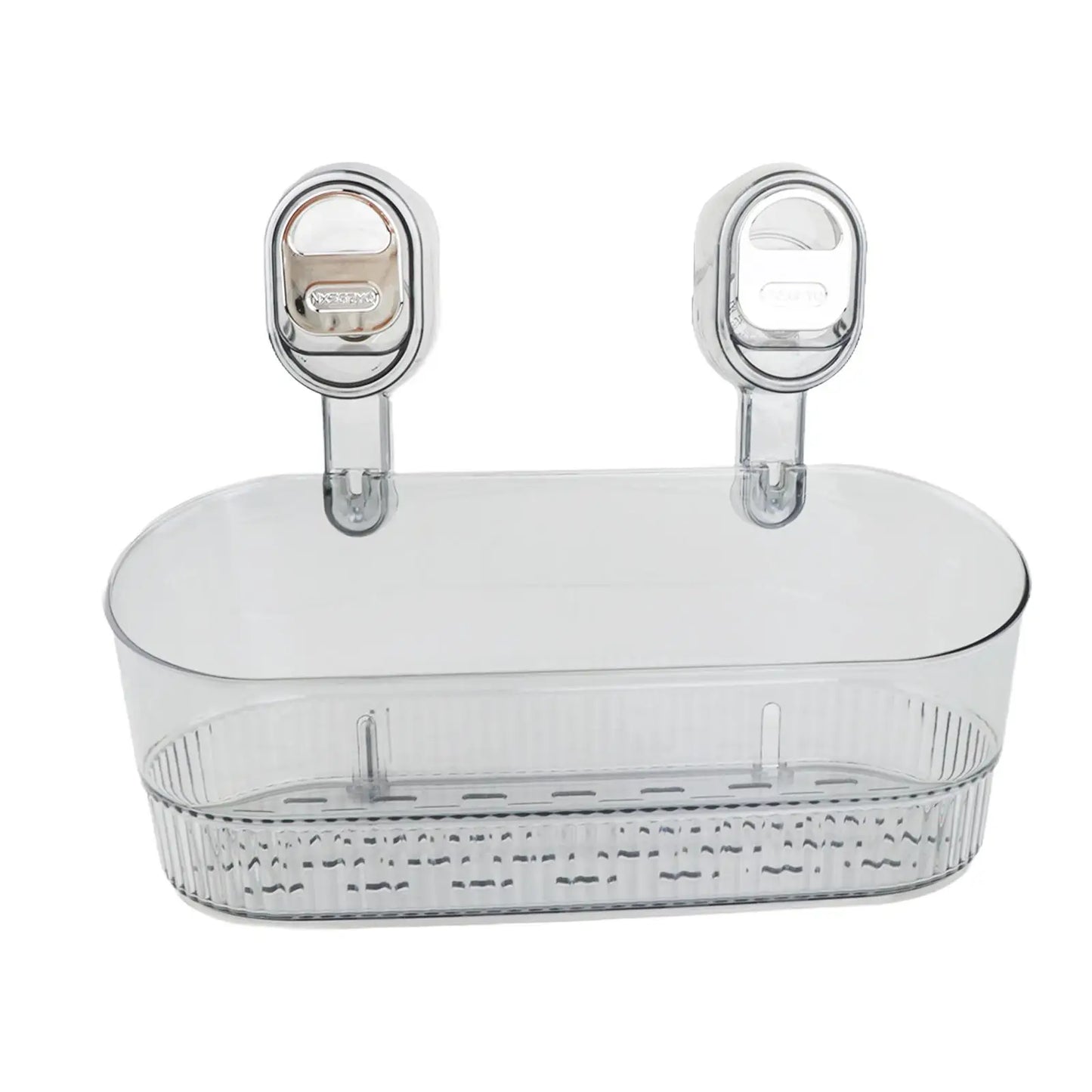 Premium Suction Cup Shower Shelf – Wall Mounted Bathroom Organizer with Drainage & Strong Hold