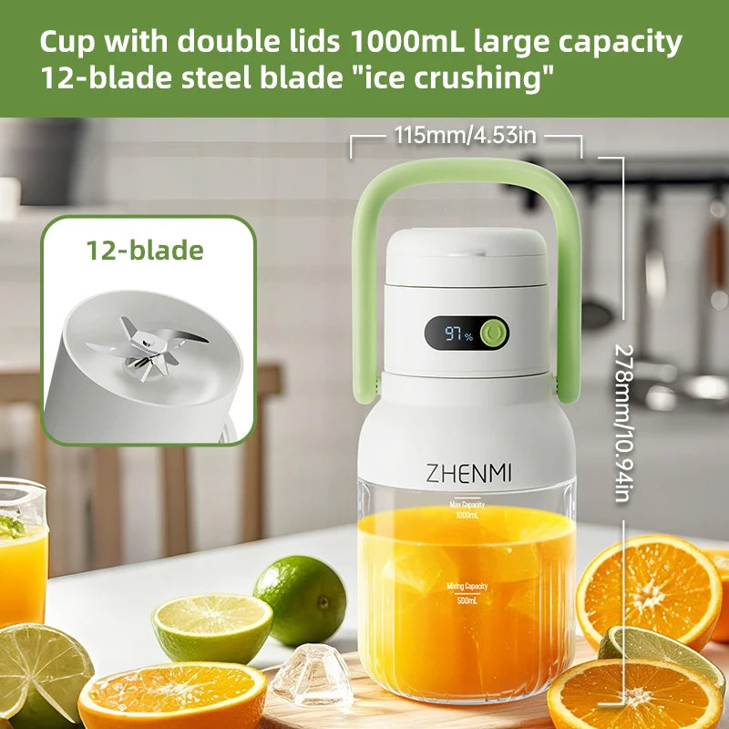 Rechargeable Juice Blender for Fruits & Vegetables