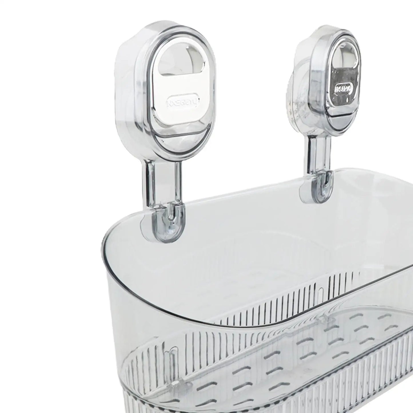 Premium Suction Cup Shower Shelf – Wall Mounted Bathroom Organizer with Drainage & Strong Hold