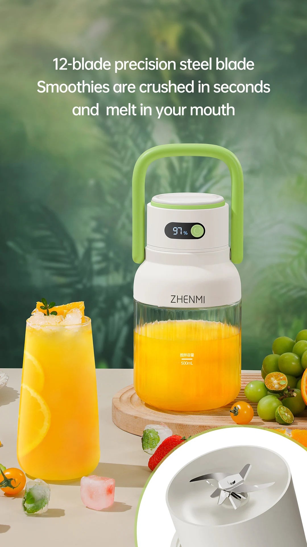 Rechargeable Juice Blender for Fruits & Vegetables