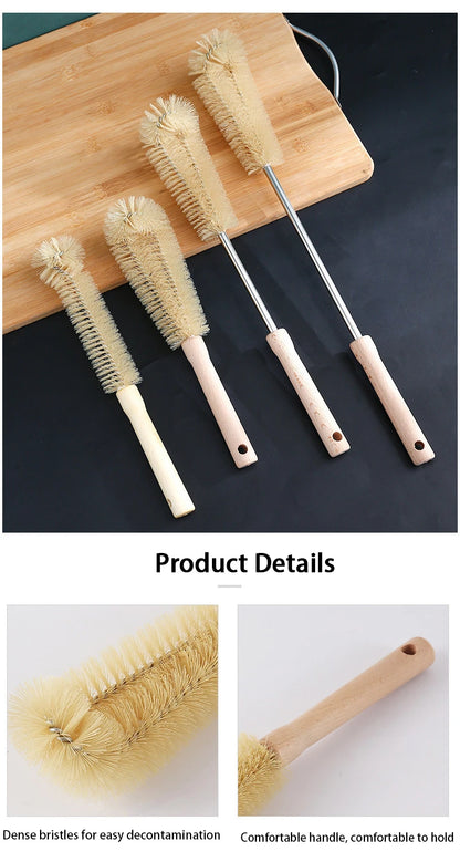Professional Bottle Cleaning Brush with Wooden Handle.