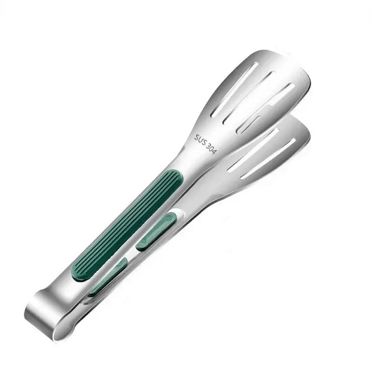 Non-Slip Stainless Steel Food Tongs
