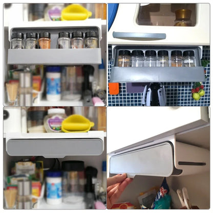Self-adhesive Under Desk Organizer Rack
