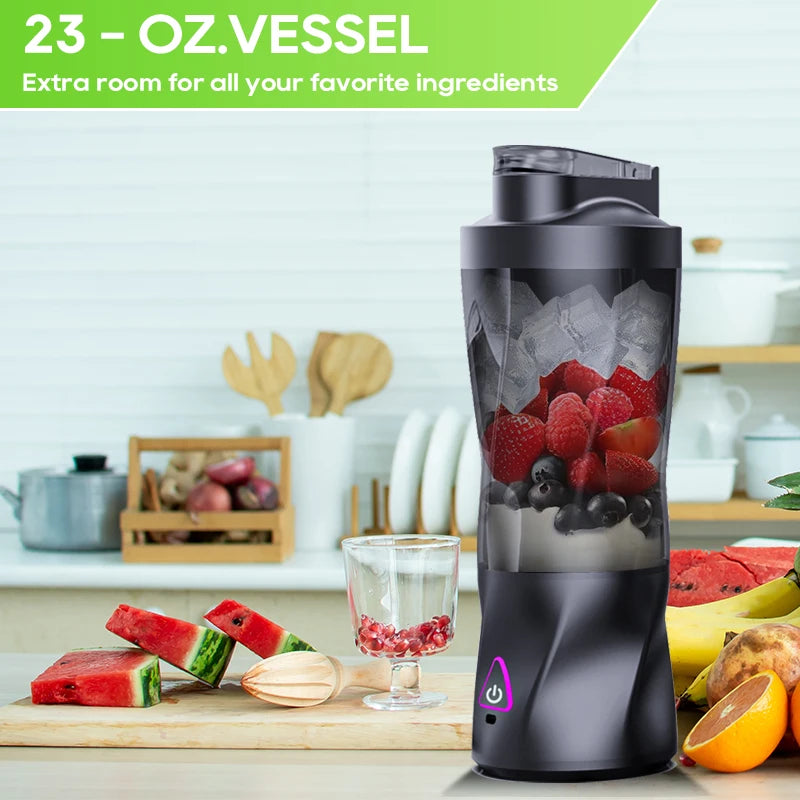 700ML Portable USB Smoothie Blender – Travel & Gym Juicer