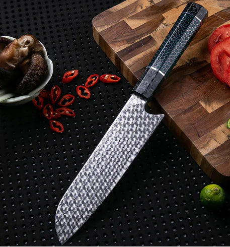 Professional 7Cr17 Stainless Steel Chef Knife with Sharpening Stone