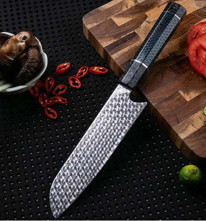 Professional 7Cr17 Stainless Steel Chef Knife with Sharpening Stone