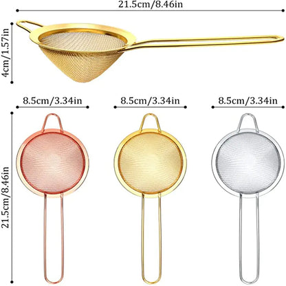 Stainless Steel Cone Strainers for Cocktails and Food