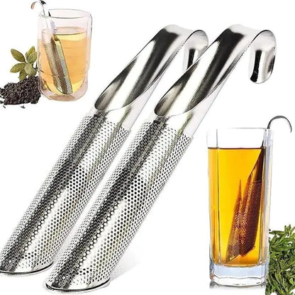 Stainless Steel Tea Infuser Set with Strainer and Bags
